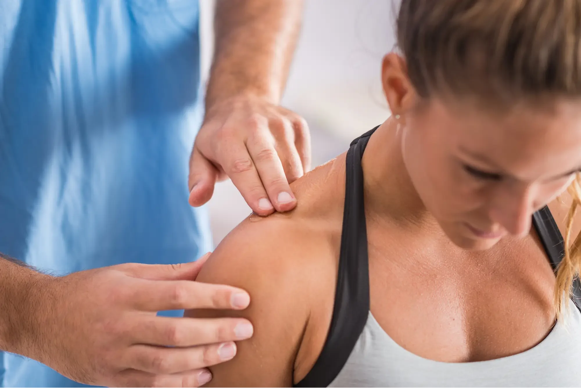 Shoulder Pain 1 Copy of Copy of physical therapy therapist addressing trapezius m 2021 08 26 16 53 18 utc